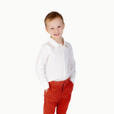 Boys' Button Down in White
